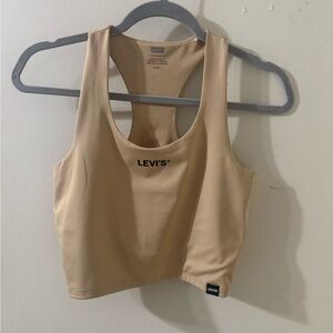 Levi's Beige Sleeveless Top
